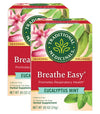 Traditional Medicinals Breathe Easy Eucalyptus Mint Herbal Tea, Promotes Respiratory Health, (Pack Of 2) - 32 Tea Bags Total