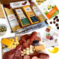 GiftWorld Deluxe Charcuterie Gift Basket - 10-item Bundle with Salami, Summer Sausage, Meat and Cheese for All Occasions