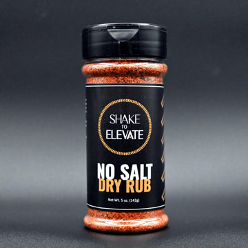 Shake to Elevate No Salt BBQ Dry Rub - 5 Ounce Shaker - All Natural Ingredients, Heart Healthy Seasoning