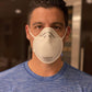 Magid N95 Respirator Masks With Metal Nose Clips & Latex-Free Elastic Headband, Triple Layer Construction, Cup Style (Medium) -