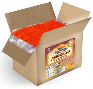 Rani Extra Hot Chilli Powder Indian Spice 400oz (25lbs) 11.36kg Bulk Box ~ All Natural | No Color added | Gluten Friendly | Vega