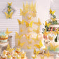Billbotk Flower Bouquet Accessories Set, 53 Pcs Gold Crowns & Butterflies, Cake Topper for Parties, Model CCT-5