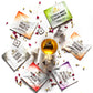 Brewix Enhanced Assorted Tea Sampler Gift Box (15 Pyramid Individually Wrapped Tea Bags) | Herbal Tea, Black Tea, Green Tea | Tea Gift Set & Variety Pack | Gifts For Women & Men, Tea Set