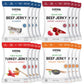 Think Jerky Beef and Turkey Jerky Variety Pack  Original  Sweet Chipotle  Sriracha Honey  Sesame Teriyaki  Healthy Jerky Snack  Healthy Meat Snack  Low Calorie Low Fat - 1.0 oz Bags  16 Pack