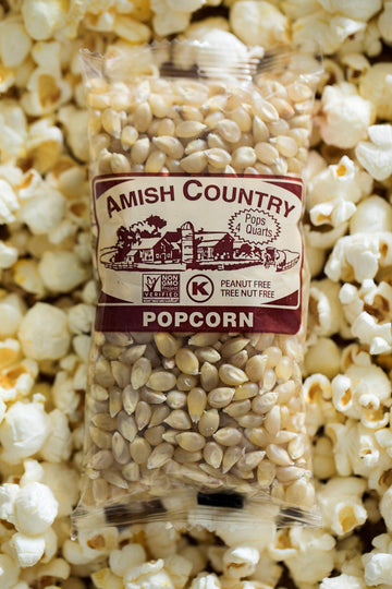 Amish Country Popcorn | 10-4 Oz Bags | Medium White Popcorn Kernels | Old Fashioned, Non-Gmo And Gluten Free