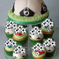 Rssta i 48 Pack Edible Football Cupcake Toppers, Soccer Theme, 1.3 inches, Paper