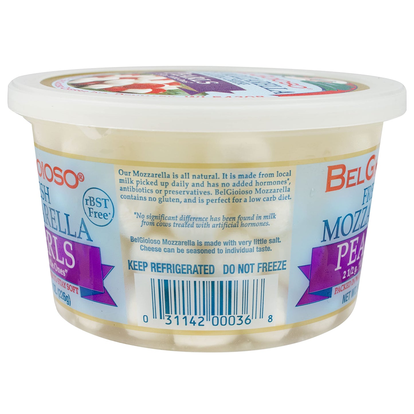 Belgioioso, Fresh Perline Mozzarella Cup, 8 oz