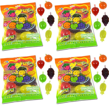 Din Don Fruity'S Ju-C Jelly Fruit Snacks Pack Of 4 - 4 Pack, 4 Pack - 11.3 Ounce (Pack Of 4)