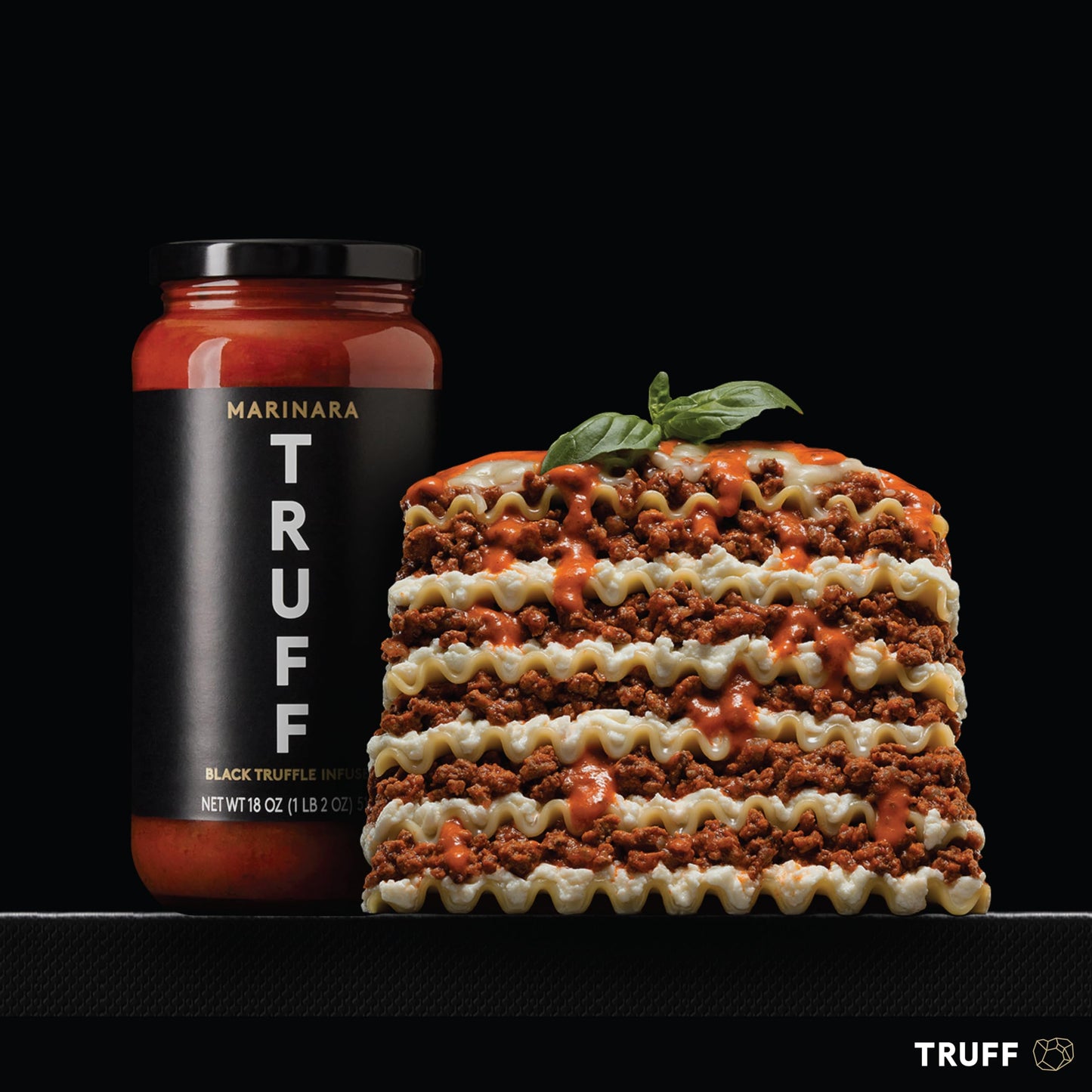 Truff Pasta Sauce Bundle, Black Truffle Marinara And Spicy Marinara | Flavorful Pair Of Regular And Spicy Tomato Sauce For Pasta, Pizza, And More | Non-Gmo, Vegan, Bundle Of 2