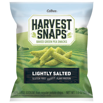 Harvest Snaps Veggie Chips (Lightly Salted Snack Crisps) | Powered By Plant Protein, Gluten Free, Non-Gmo Baked Vegetable Crisps