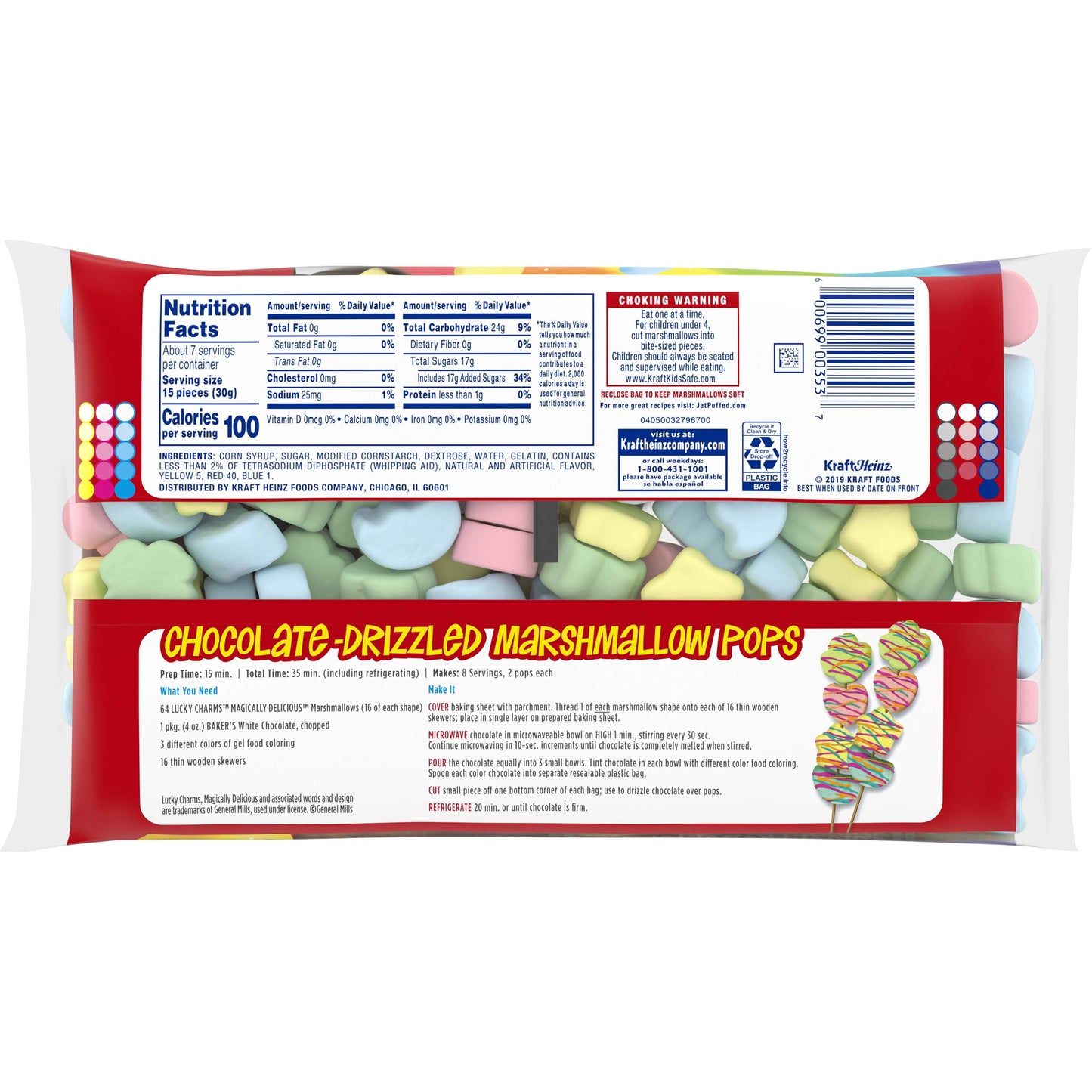Jet-Puffed Lucky Charms Magically Delicious Marshmallows, 7 oz Bag