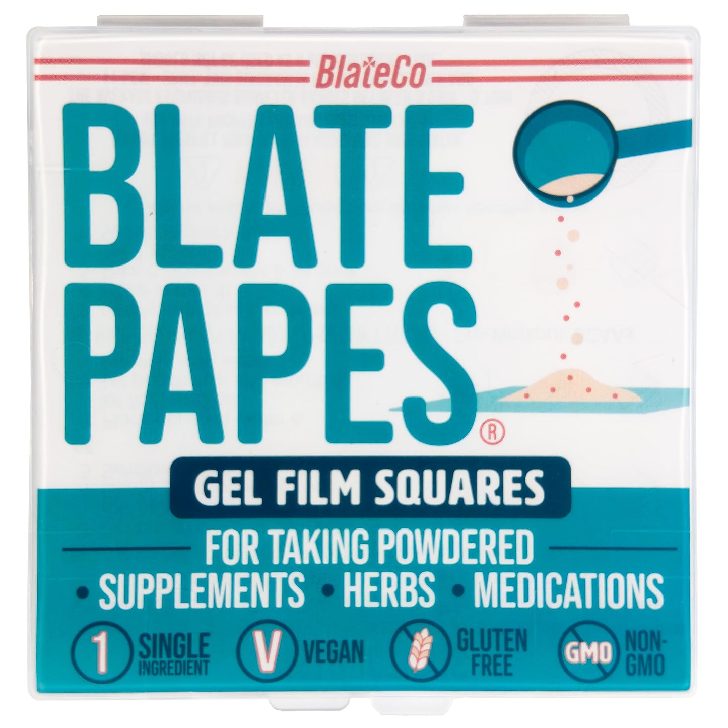 Blate Papes Edible Film Squares, Potato Starch, 200 Count, Model BP-002