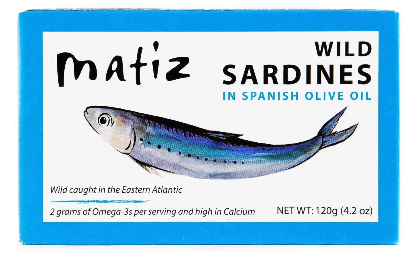 Matiz Sardines in Olive Oil, 4.2 Ounce Can (Pack of 25) Spanish Gourmet Wild Caught Natural Fish for Tapas, Snacks, or Meals, Protein Rich, Sealed Freshness