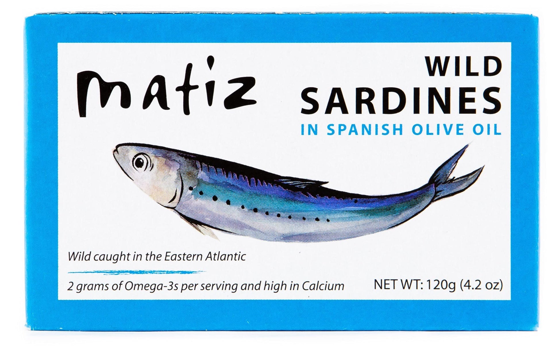 Matiz Sardines in Olive Oil, 4.2 Ounce Can (Pack of 25) Spanish Gourmet Wild Caught Natural Fish for Tapas, Snacks, or Meals, Protein Rich, Sealed Freshness