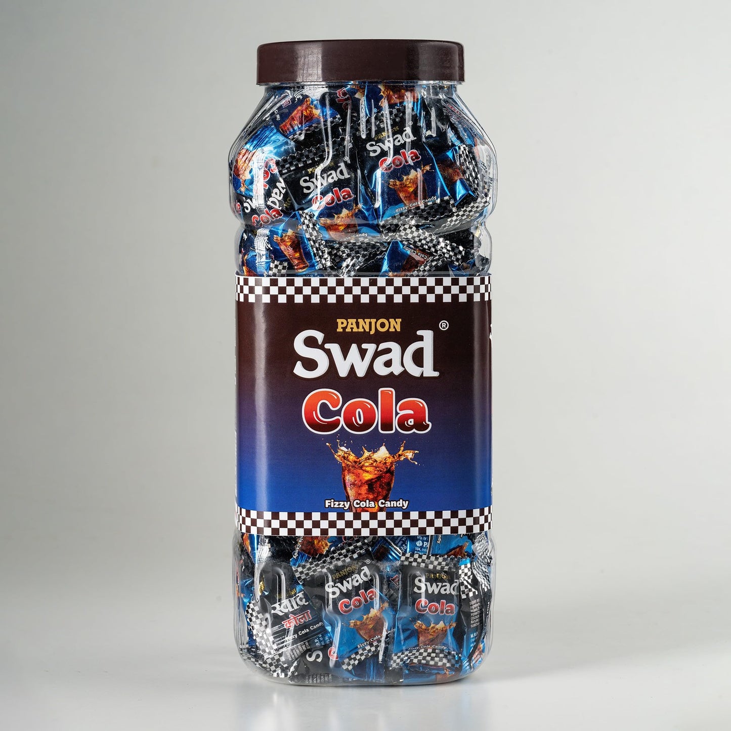 Swad Cola Candy | Chatpata Masala Cola Flavor Fizz Toffee| Sugar Candy Party Treats Pack | 150 Toffee Jar.