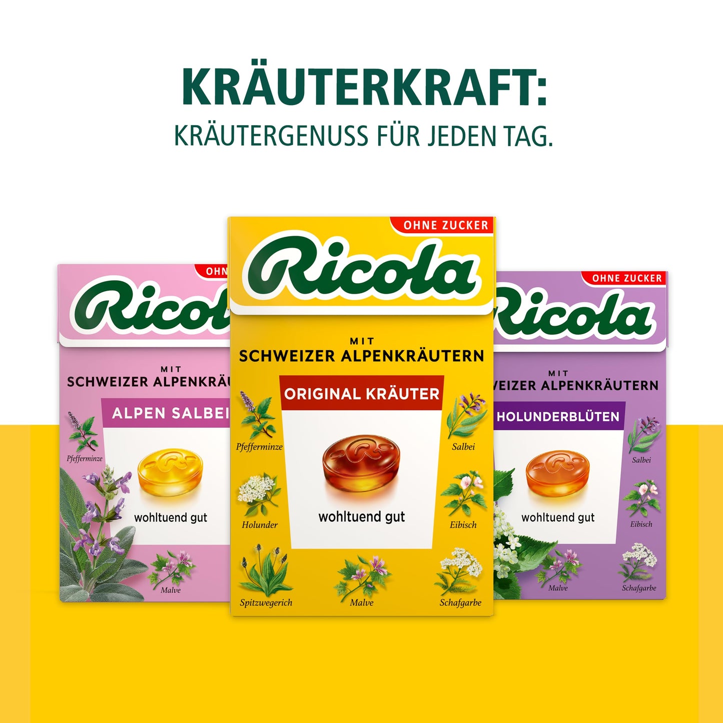 Ricola Instant Herbal Tea, 200g Can - 7.05 Ounce, Authentic Herbal Blend, Model 1008231