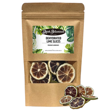 Dehydrated Dried Lime Slices Wheels | 17+ Slices | 100% Natural | Dry Limes for Garnishing, Cocktails, Baking, Wreaths & Drinks 