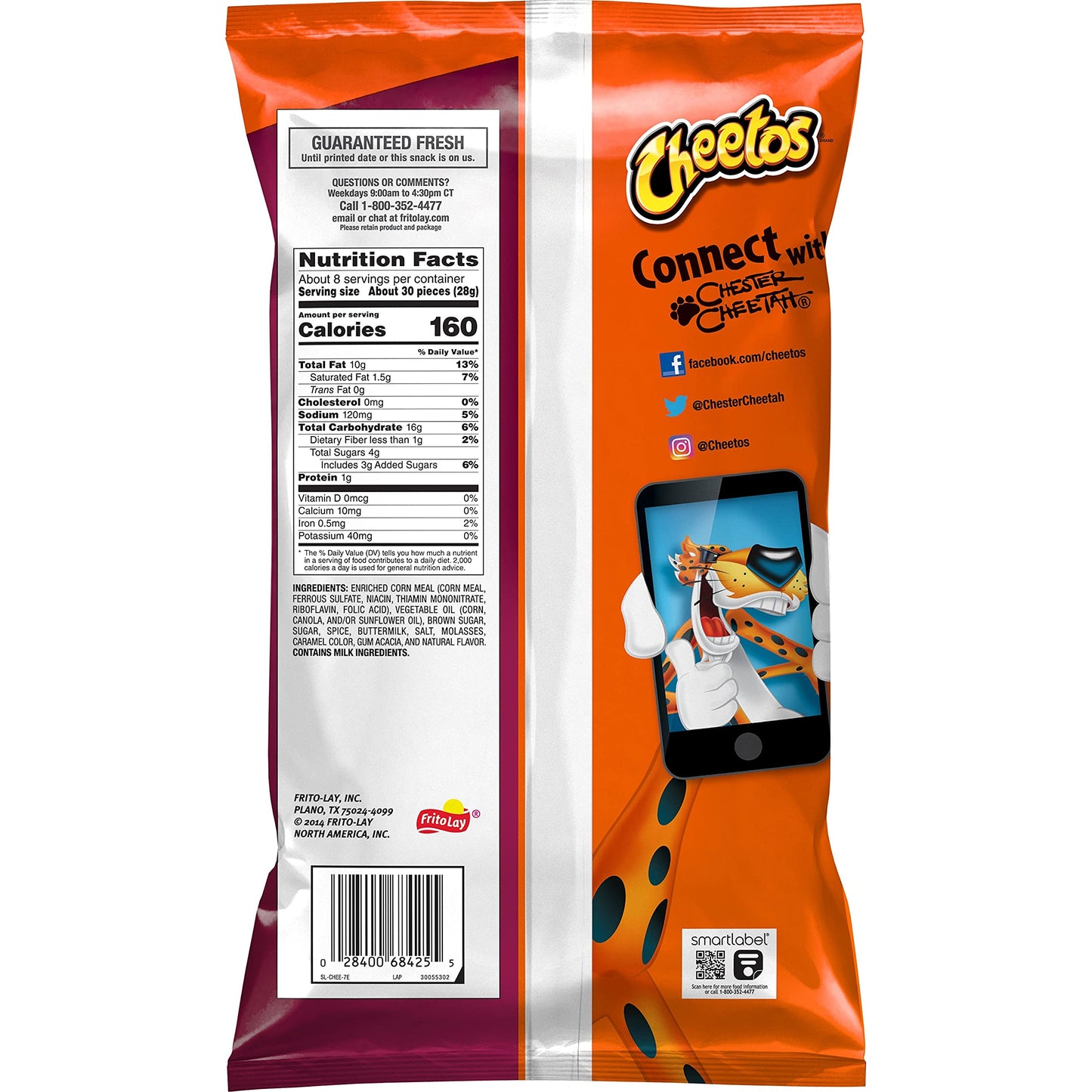 Cheetos Puffs Bag of Bones, Cinnamon Sugar Flavor, 7.5oz Bag