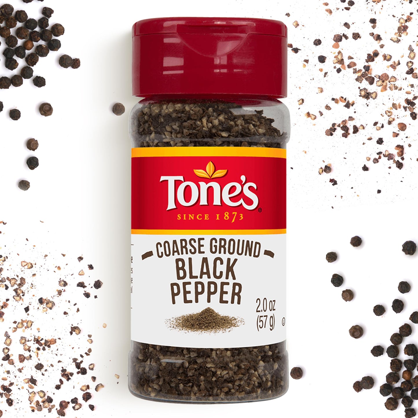 Tones Coarse Ground Black Pepper, 3.75 Ounce