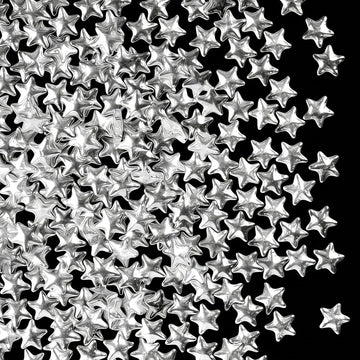 Silver Star Sprinkles for Cake Decorating, 4.6 oz Edible Silver Sugar Sprinkles for Baking Cupcake Cookies