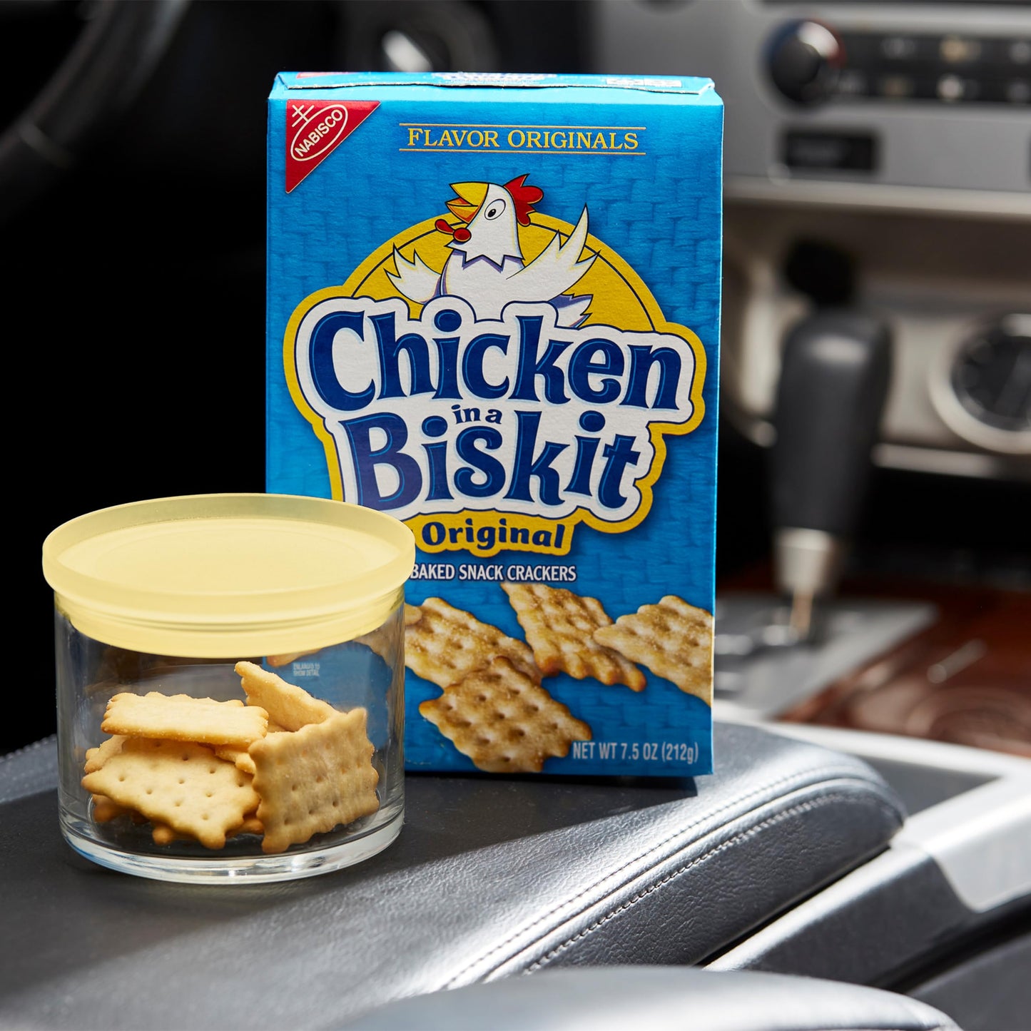 Chicken in a Biskit Original Baked Snack Crackers, Bulk Lunch Snacks, 6 - 7.5 oz Boxes