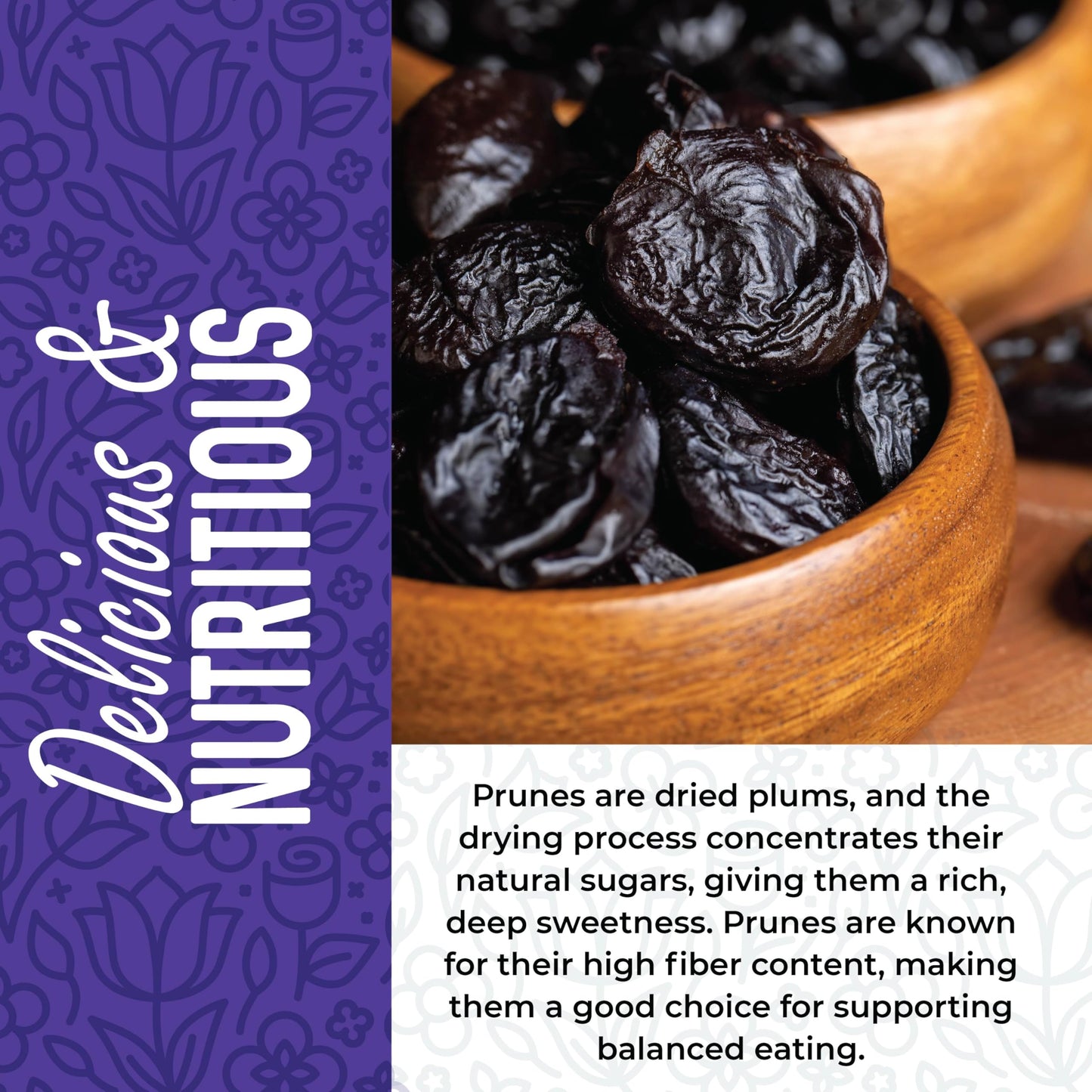 Prunes Pitted Unsweetened 2Lbs, Dried Prunes For Constipation, Dried Plums Pitted Prunes, Naturally Sweet And Unsulphured, Dried