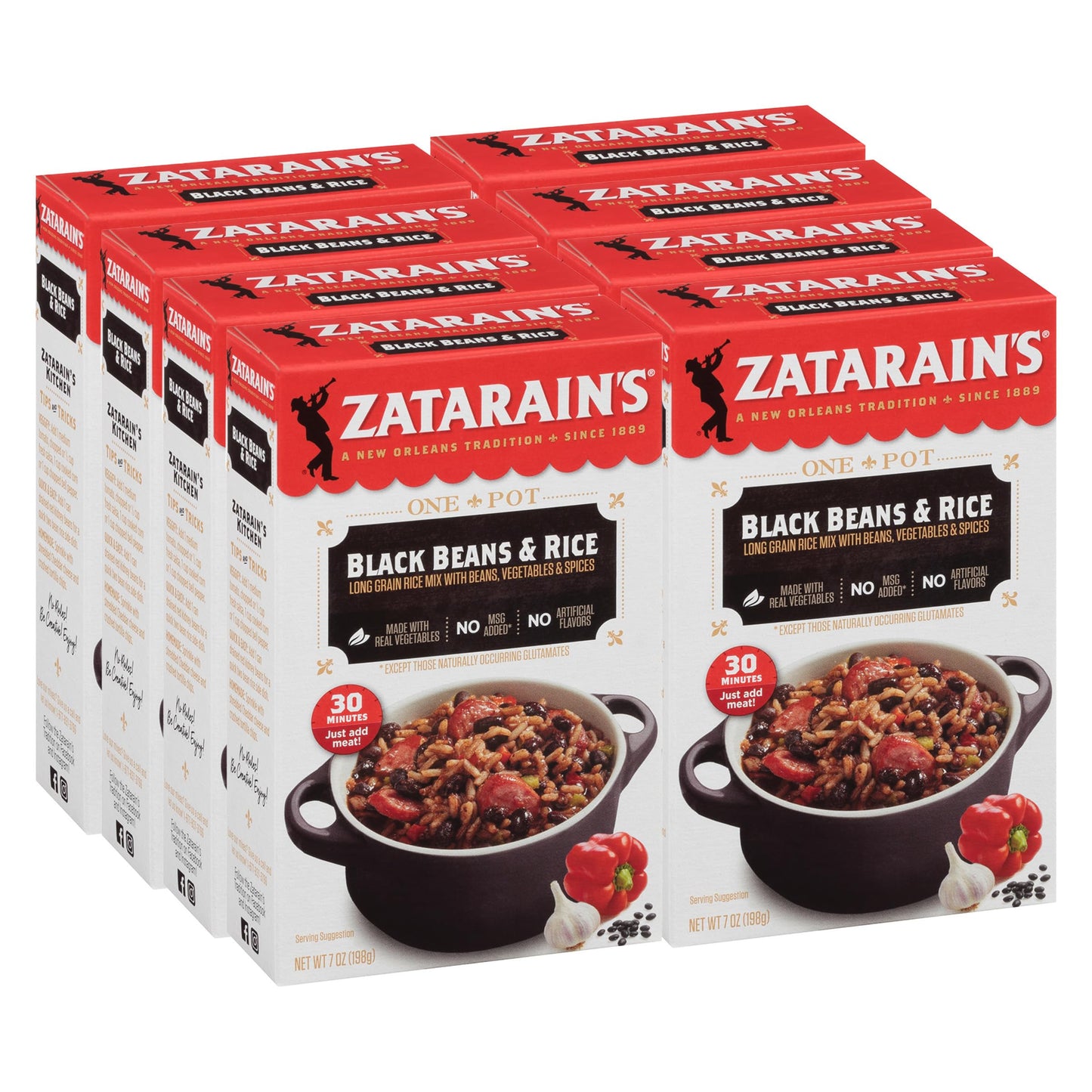 Zatarain s Black Beans & Rice, 7 oz (Pack of 8)