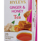Hyleys Wellness Ginger & Honey Black Tea - Natural Digestive Support With Pure Ceylon Tea - 25 Tea Bags
