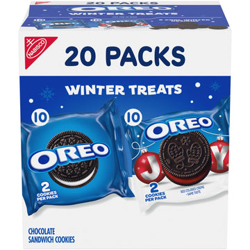 OREO Holiday Cookies Variety Pack, 20 Snack Packs