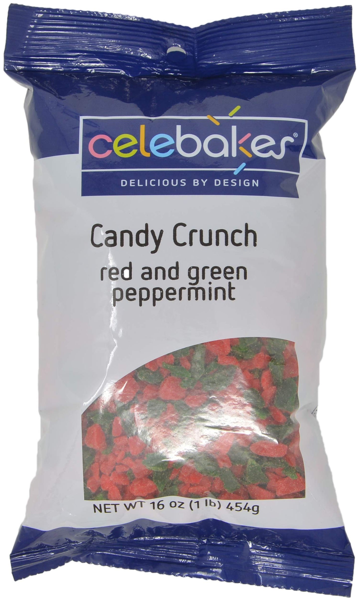 Ck Products Celebakes  Candy Crunch Red And Green Peppermint  16 Oz