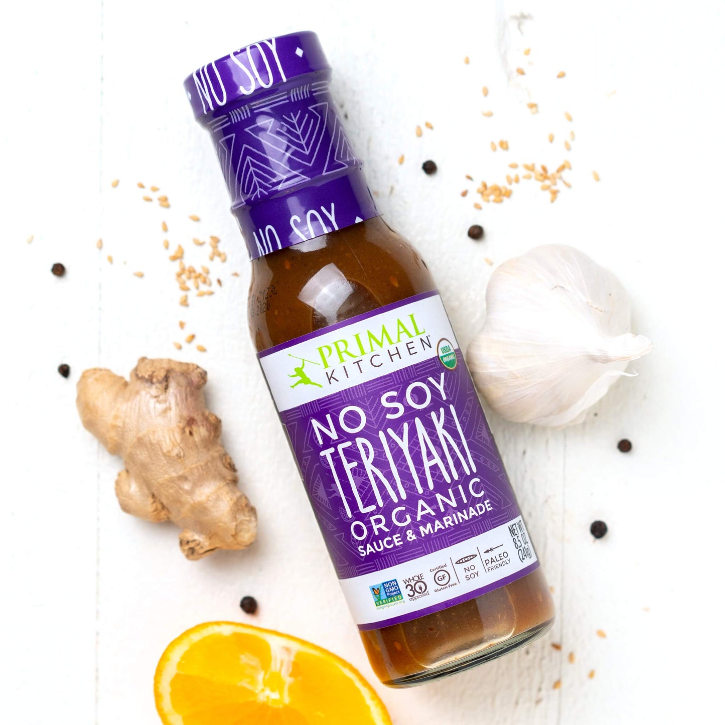 Primal Kitchen No Soy Teriyaki Sauce Variety 2-Pack, Made with Real Ingredients, Includes 1 Island Teriyaki & 1 Original Teriyak