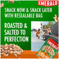 Emerald Nuts, Whole Cashews Roasted & Salted, 5 Oz Resealable Bag (Pack Of 2)