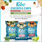 Kibo Chickpea Chips 3 Flavor Variety Pack - High Protein-Fiber, Plant-Based, Gluten-Free, Non-GMO, Vegan, Made with Real Veggies