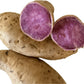 1 Pound Fresh Okinawan Japanese Purple Sweet Potatoes - White Skin with Vibrant Purple Flesh, Grown in Hawaii
