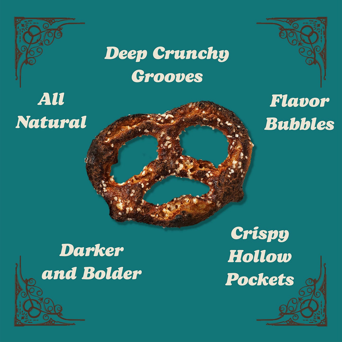 Unique Snacks Extra Dark Splits Pretzels, Vegan, 11 Oz. Bag, Pack of 12