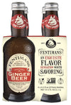 Fentimans Sparkling Ginger Beer Non-Alcoholic, 9.3 Fl Oz (Pack of 4), Gold