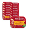 King Oscar Wild Caught Sardines in Extra Virgin Olive Oil  Hot Jalapeno Peppers  3.75 Ounce (Pack of 12)