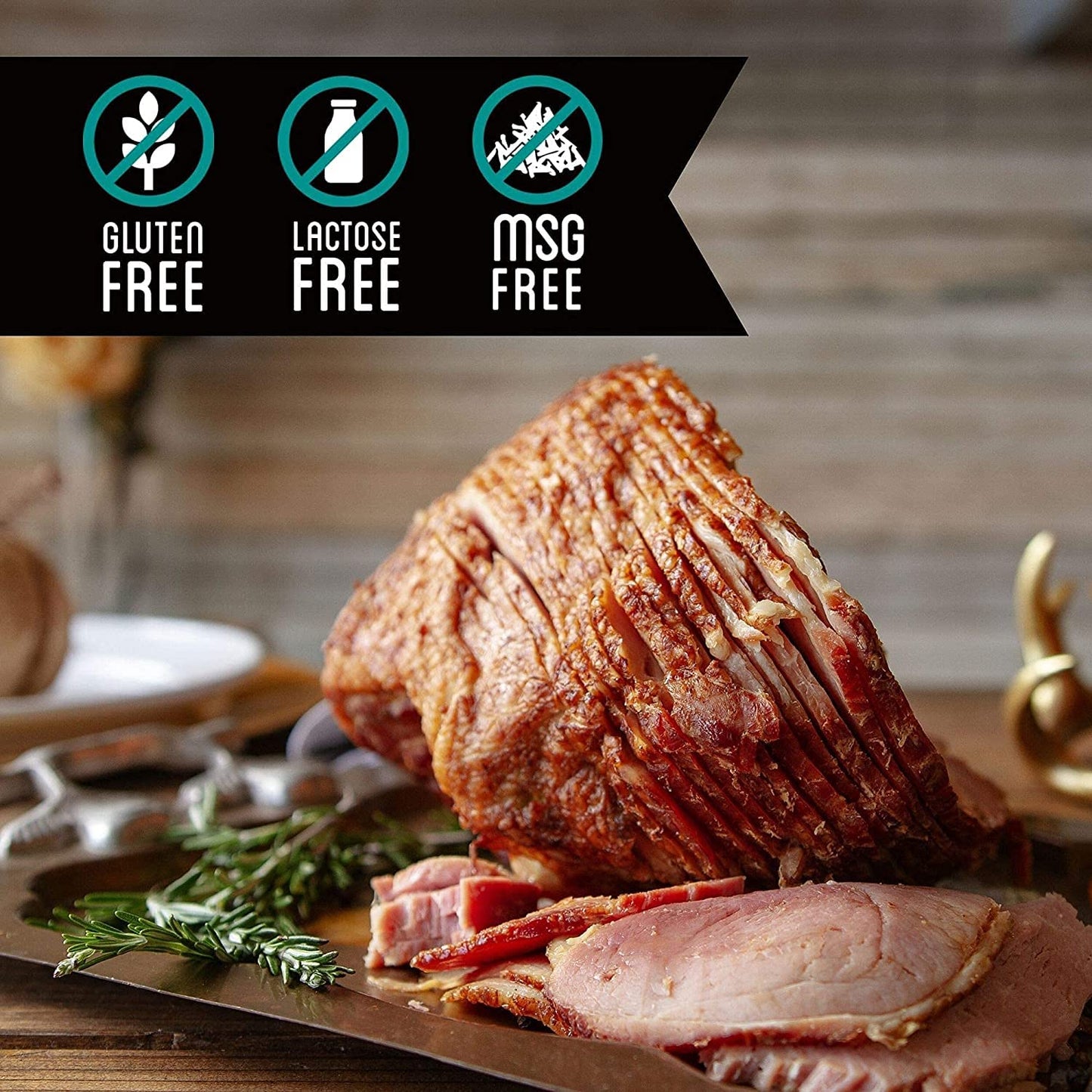 Pederson'S Farms, Uncured No Sugar, Spiral Sliced Bone In Half Ham, (6 Lbs Weight Avg) Serves 8-10, Fully Cooked, No Sugar Added