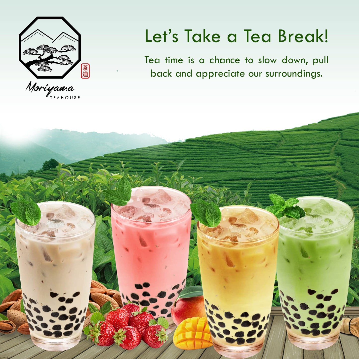 Bubble Boba Tea Kit with Instant Tapioca Pearls and Milk Tea Powders | Makes 8 Drinks | Assorted Classic Flavours include Classi