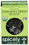 Spicely Organic Caraway Seeds Black (Nigella, Black Cumin) Whole 0.35 Ounce Ecobox Certified Gluten Free