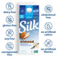 Silk Almond Milk, Vanilla, Dairy Free, Gluten Free, Seriously Creamy Vegan Milk with 50% More Calcium than Dairy Milk, 64 FL OZ