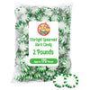Starlight Spearmint Candy - 2 Pound Bulk (Approx 170 Pieces) Individually Wrapped Mints - Refreshing Green & White Spearmint Har