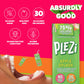 PLEZi Fruit Juice Boxes For Kids, Apple Splash - Low Sugar Drinks with Dietary Fiber, Healthy Vitamin C, and Potassium Electroly