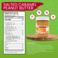 WiO SmartFoods Peanut Butter, 48-Oz, Healthy Salted Caramel Peanut Butter, Low-Carb, Keto-Friendly, Sugar-Free (4 Jars, 12 Oz Ea