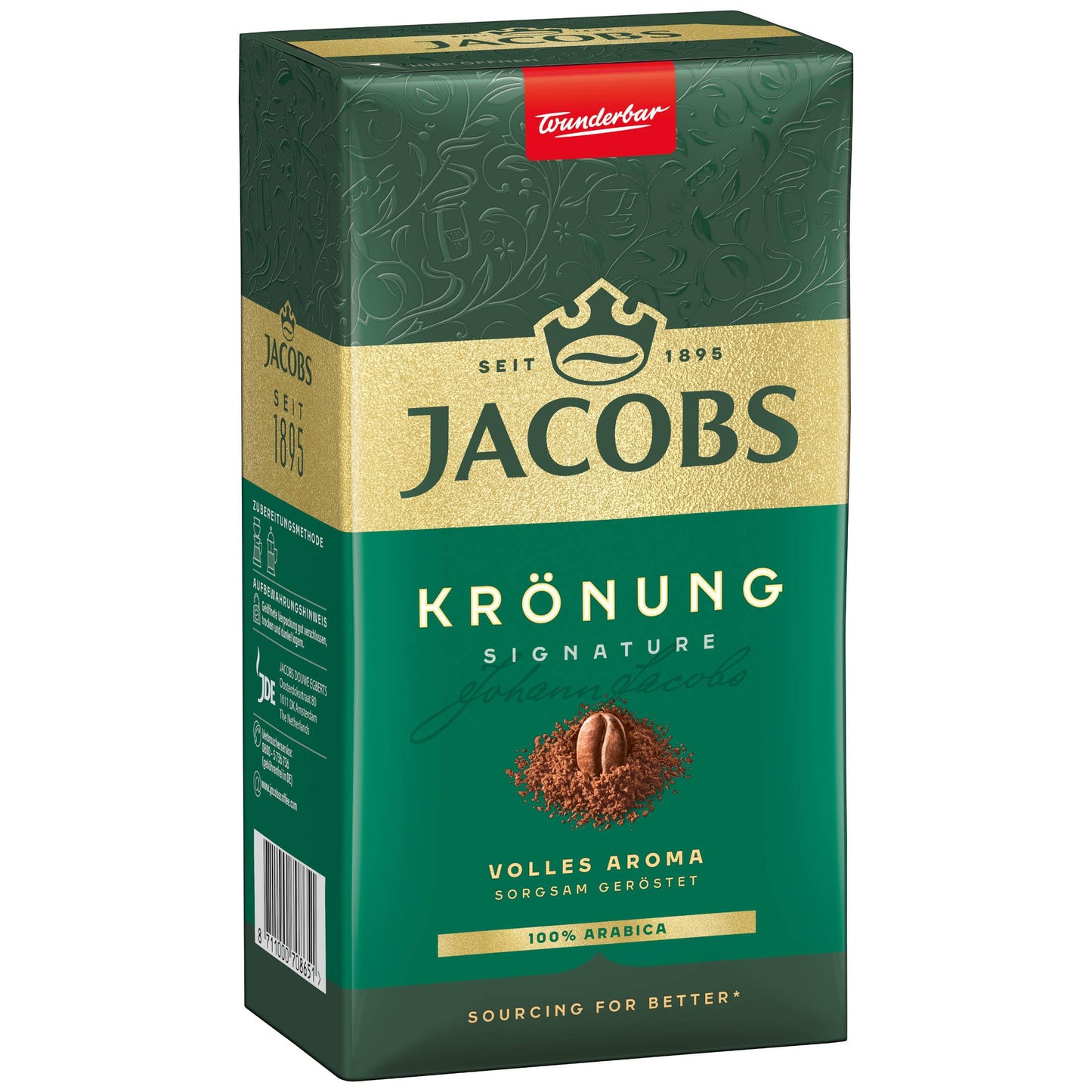 Jacob'S Kronung Ground German Coffee 17.6 Oz, 12 Count