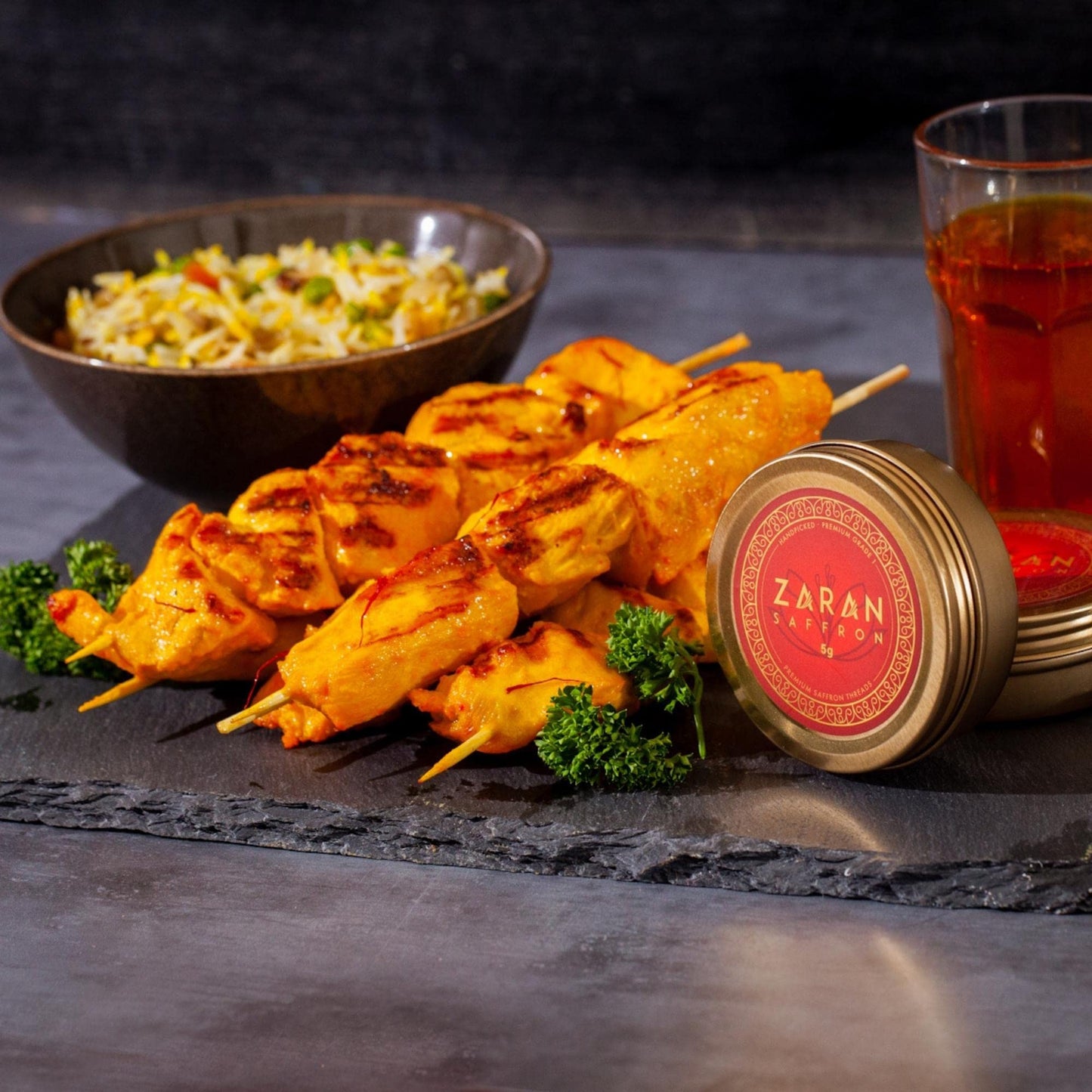 Zaran Saffron Superior Saffron Threads, 5 Grams, Premium Grade for Paella, Risotto, Tea, Culinary Uses