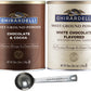 Ghirardelli - Sweet Ground Chocolate & Cocoa Gourmet Powder 3 lbs & Sweet Ground White Chocolate Gourmet Flavored Powder 3.12 lb