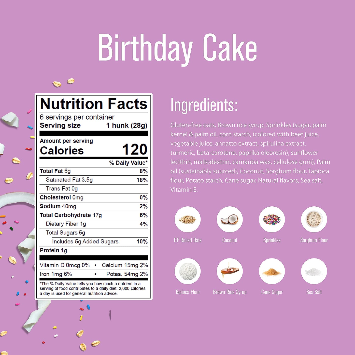 Heavenly Hunks Birthday Cake, 6 Oz Bag - 6 Pack