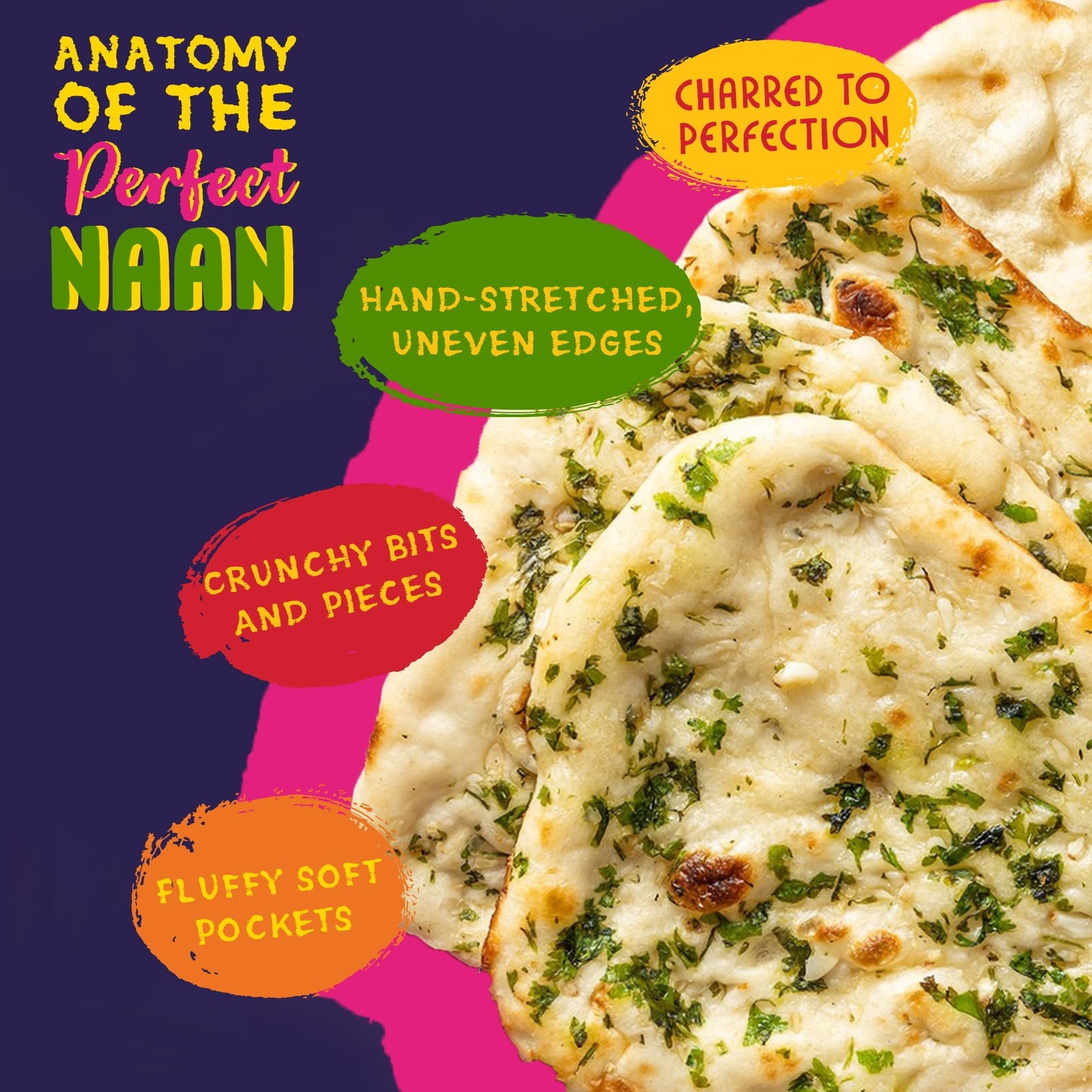TRULY INDIAN, Indian Food, Garlic Naan, 12 OZ