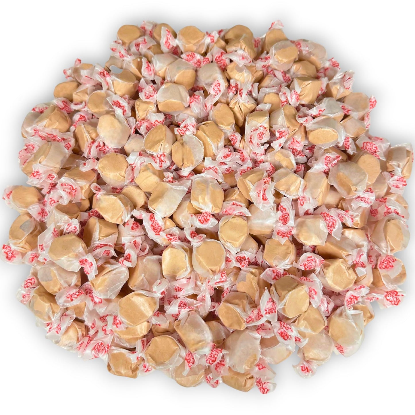 Premium Chocolate Saltwater Taffy Chewy Candy Rich Cocoa Flavor Bulk 1 Lb Bag 60+ Pieces Individually Wrapped, Nut & Gluten Free